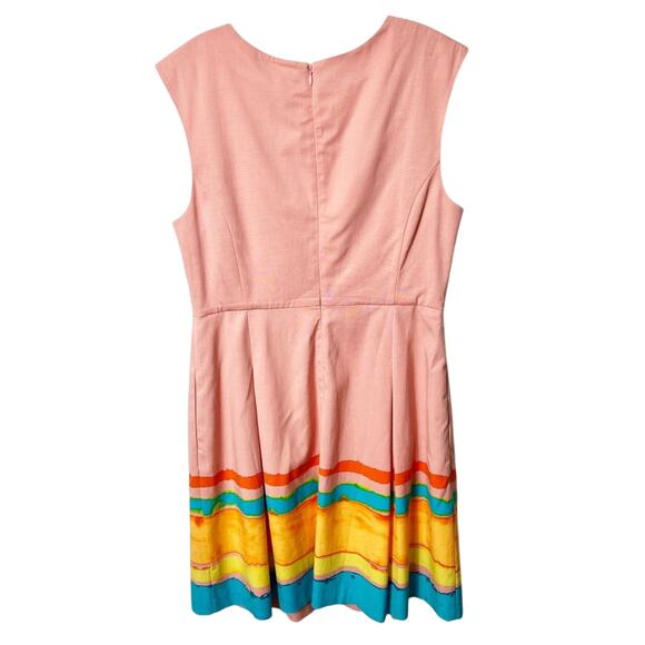 ANTHROPOLOGIE TRACY REESE PAINTERLY PLEATED WOMEN DRESS SIZE 12 BRAND NEW - Picture 3 of 7